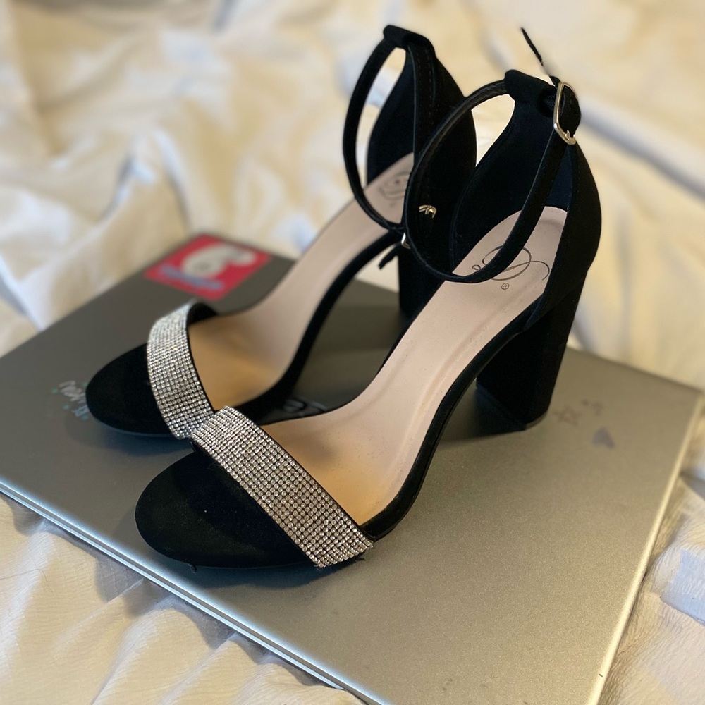 RHINESTONE HEELS